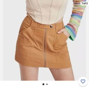Wild Fable Target Cargo Utility Tan/Camel Mini Skirt in M